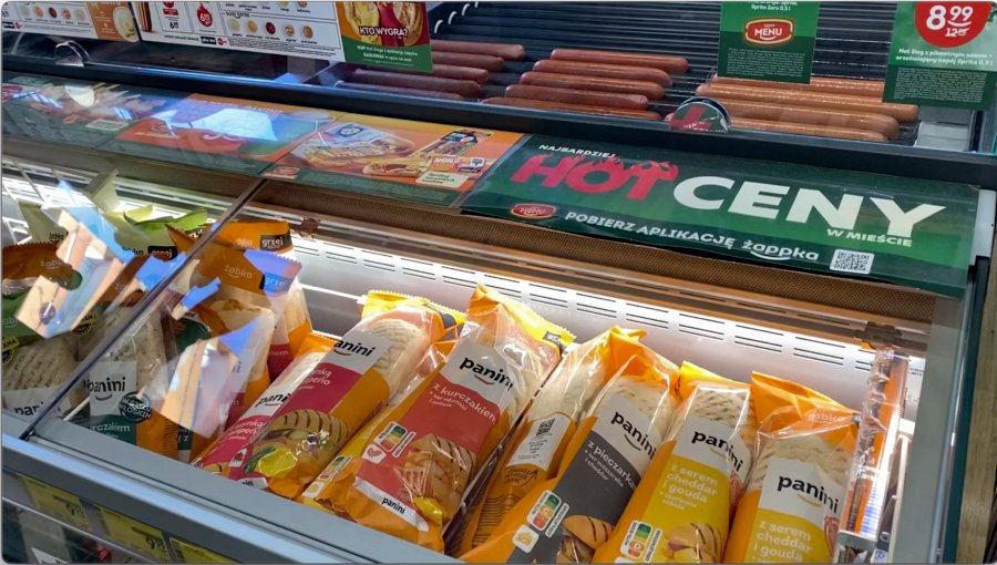 Exempel på vad kan värmas upp på Zabka